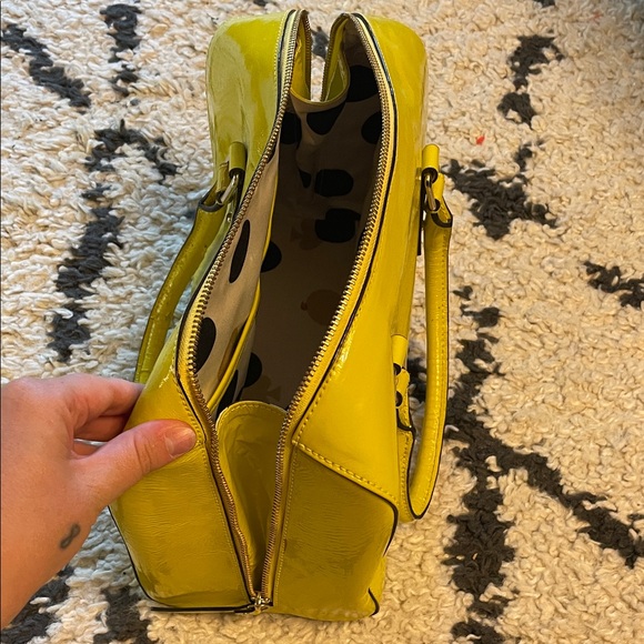 Kate Spade Yellow Patent Leather Handbag - Picture 6 of 10